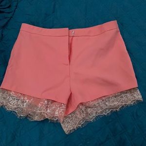 shorts with lace